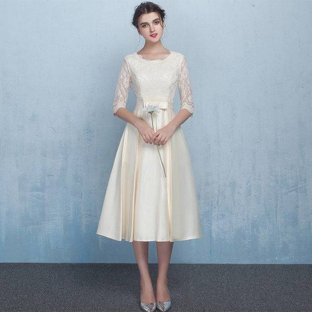 パーティードレス 結婚式 二次会 ワンピース 結婚式 お呼ばれドレス ドレス 結婚式 お呼ばれ 結婚式 パーティードレス 袖あり 大きいサイズ 黒 レース ワンピース レース 結婚式 ドレス お呼ばれ｜詳細画像