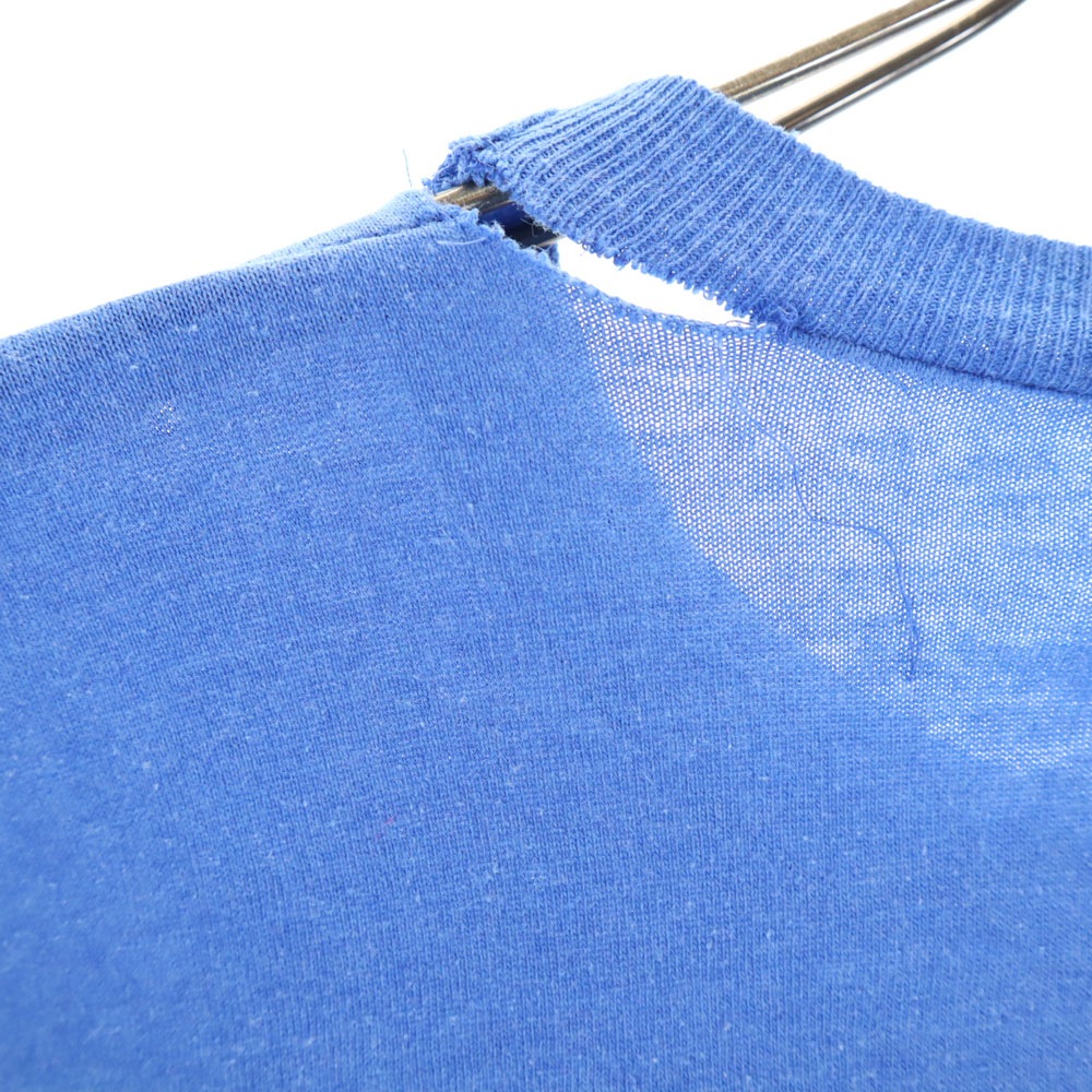 80s ヴィンテージ 半袖 シングルステッチ Tシャツ L ブルー メンズ 80s ヴィンテージ 半袖 シングルステッチ Tシャツ L ブルー メンズ