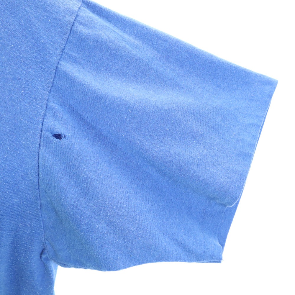 80s ヴィンテージ 半袖 シングルステッチ Tシャツ L ブルー メンズ 80s ヴィンテージ 半袖 シングルステッチ Tシャツ L ブルー メンズ