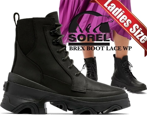 ブレックス ブーツ レースアップ ウォータープルーフ nl4305-011 ブラック 防水構造 ゴアデザイン 編み上げ 厚底 ブレックス ブーツ レースアップ ウォータープルーフ nl4305-011 ブラック 防水構造 ゴアデザイン 編み上げ 厚底