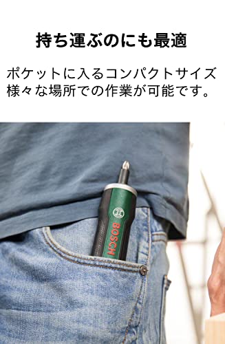 ボッシュ(BOSCH) 3.6Vコードレスドライバー 電動ドライバー 充電式 正逆転切替 トルク調整｜詳細画像