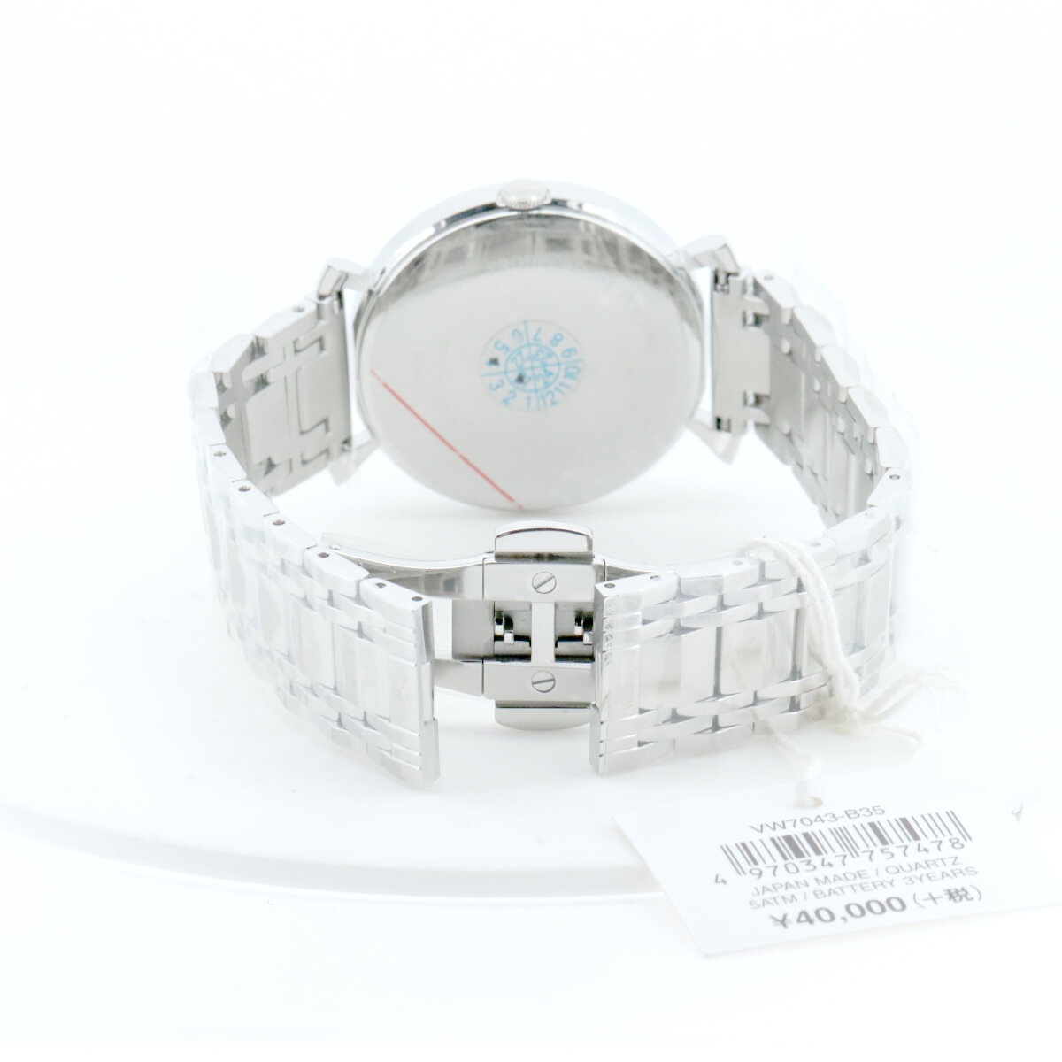 レディース 腕時計 VW7043-B35 クォーツ ステンレススチール ブラック文字盤 シルバー 質屋出品 レディース 腕時計 VW7043-B35 クォーツ ステンレススチール ブラック文字盤 シルバー 質屋出品