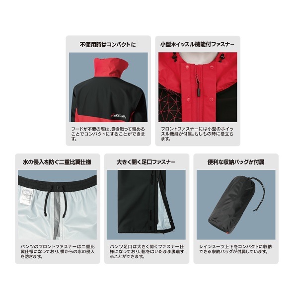 マルキュー レインウェア スタンダードレインスーツ MQ-01 スカイ S マルキュー レインウェア スタンダードレインスーツ MQ-01 スカイ S