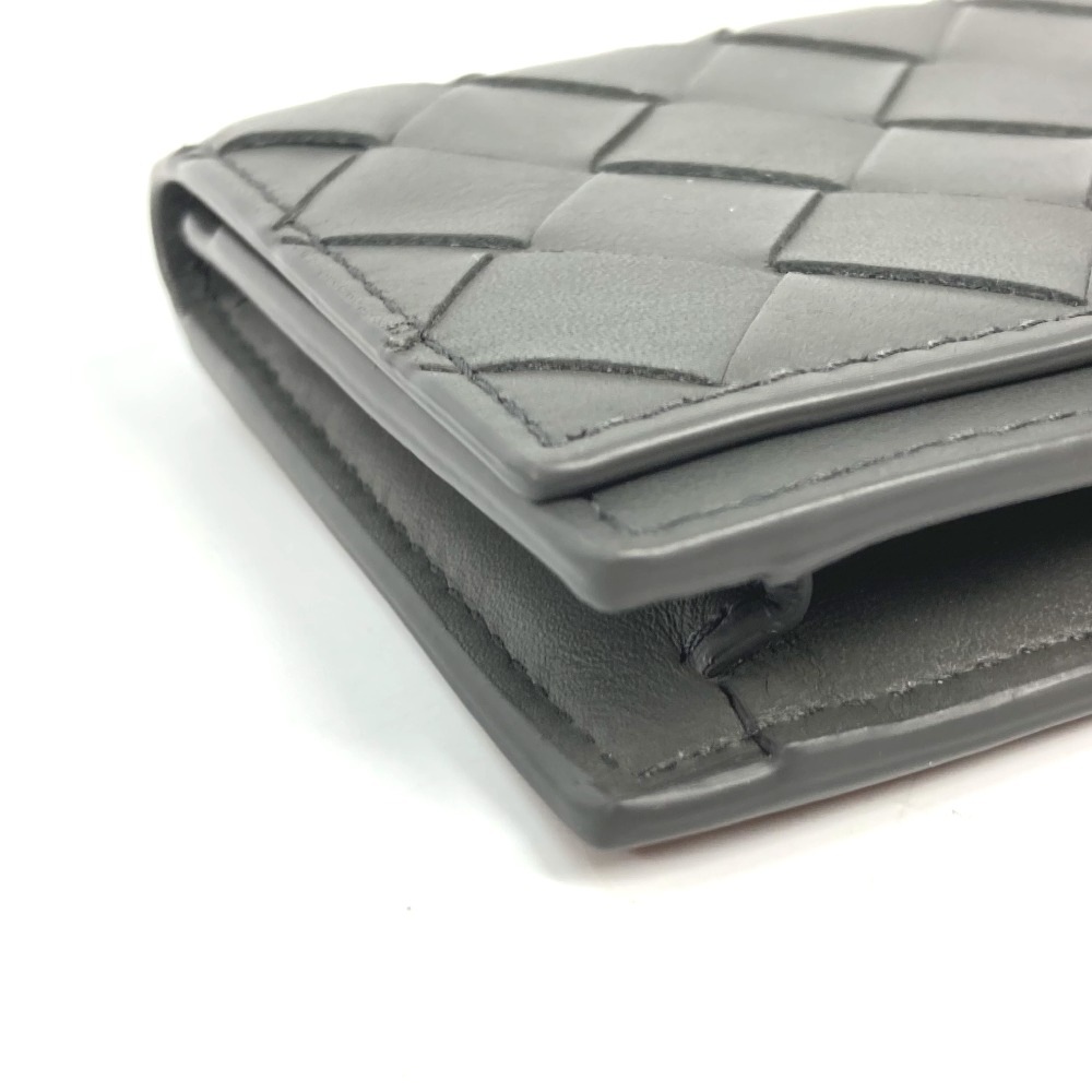 カードケース 605720 イントレチャート 二つ折り パスケース 名刺入れ レザー グレー