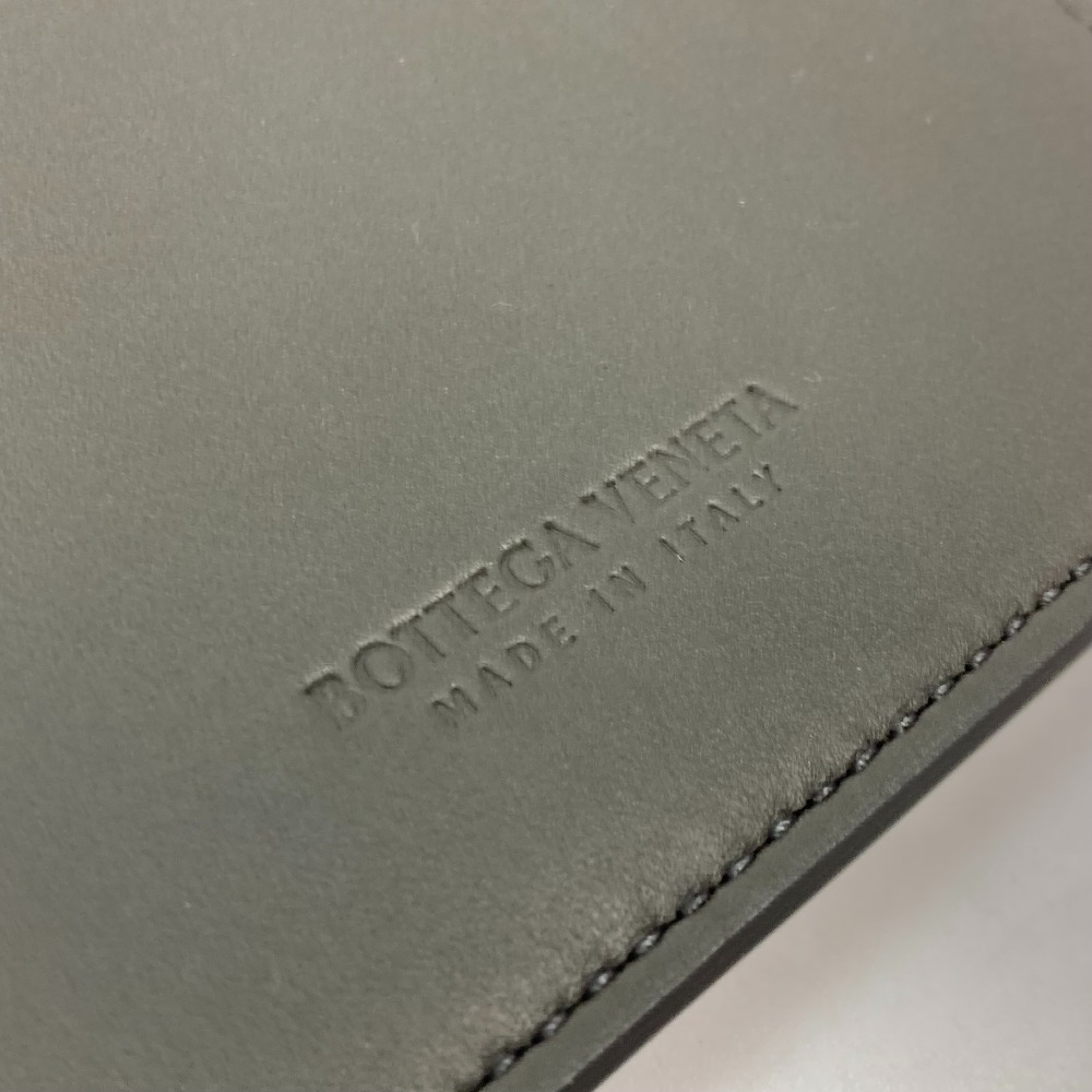 カードケース 605720 イントレチャート 二つ折り パスケース 名刺入れ レザー グレー