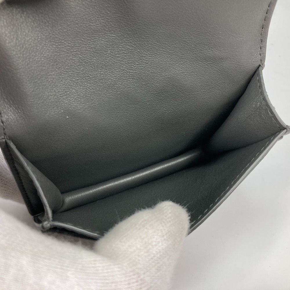 カードケース 605720 イントレチャート 二つ折り パスケース 名刺入れ レザー グレー