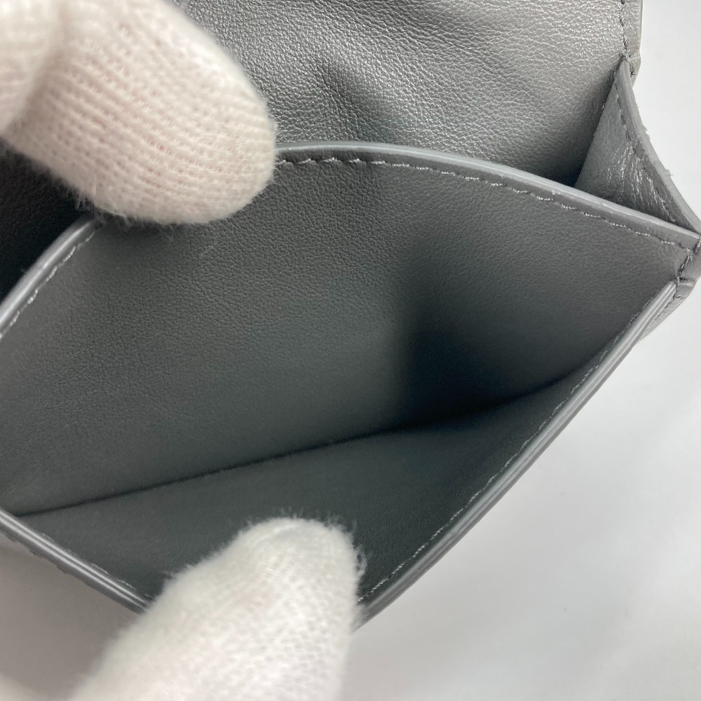 カードケース 605720 イントレチャート 二つ折り パスケース 名刺入れ レザー グレー