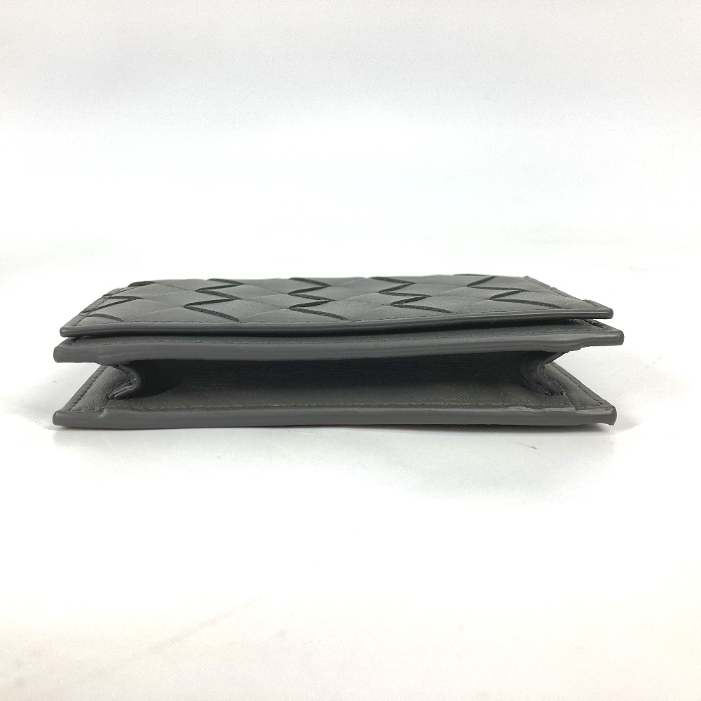 カードケース 605720 イントレチャート 二つ折り パスケース 名刺入れ レザー グレー