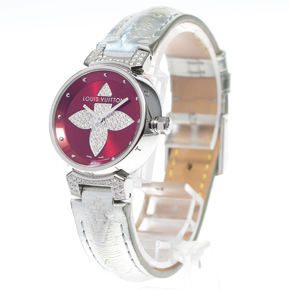 ルイ・ヴィトン LOUIS VUITTON Q121L タンブール フォーエバー ダイヤモンド クォーツ レディース _861034【中古】 ルイ・ヴィトン LOUIS VUITTON Q121L タンブール フォーエバー ダイヤモンド クォーツ レディース _861034【中古】