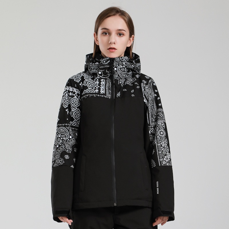スノーボードウェア ジャケット 単品 レディース 花柄 フード付き 切り替え スノーウェア スキーウェア スノボ おしゃれ 防風防水防雪防寒保温通気 耐摩擦 韓国 Snowboardwear スノーボードウェア ジャケット 単品 レディース 花柄 フード付き 切り替え スノーウェア スキーウェア スノボ おしゃれ 防風防水防雪防寒保温通気 耐摩擦 韓国 Snowboardwear