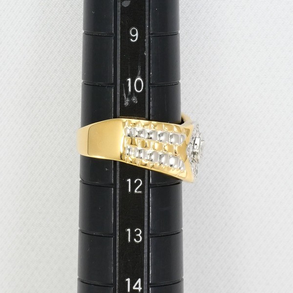 PT900 プラチナ リング 11号 ダイヤ 0.09 0.04 カード鑑別書 ジュエリー 中古 PT900 プラチナ リング 11号 ダイヤ 0.09 0.04 カード鑑別書 ジュエリー 中古