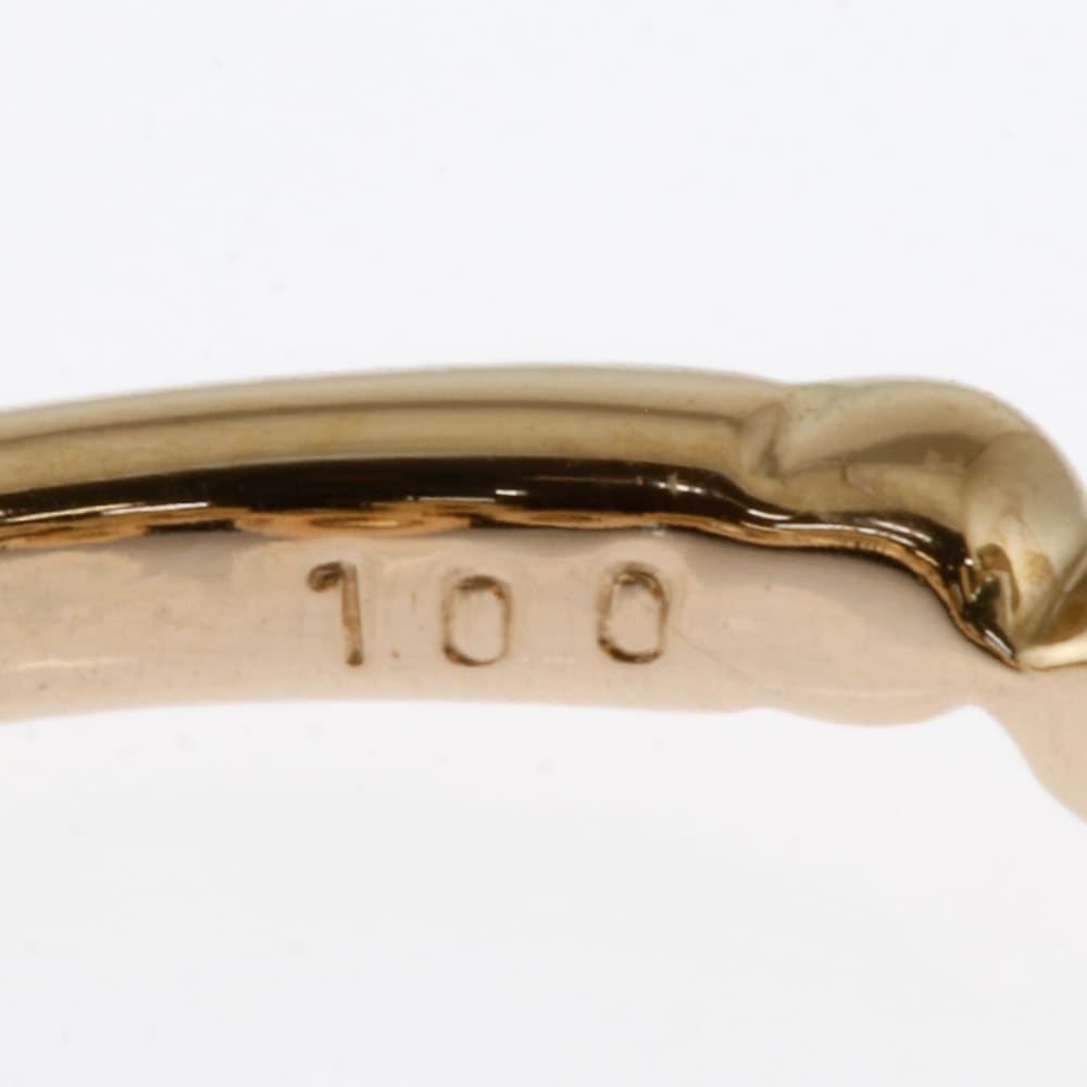 カシケイ ベゼル リング 指輪 11号 18金 K18ゴールド ダイヤモンド KASHIKEY 中古 美品