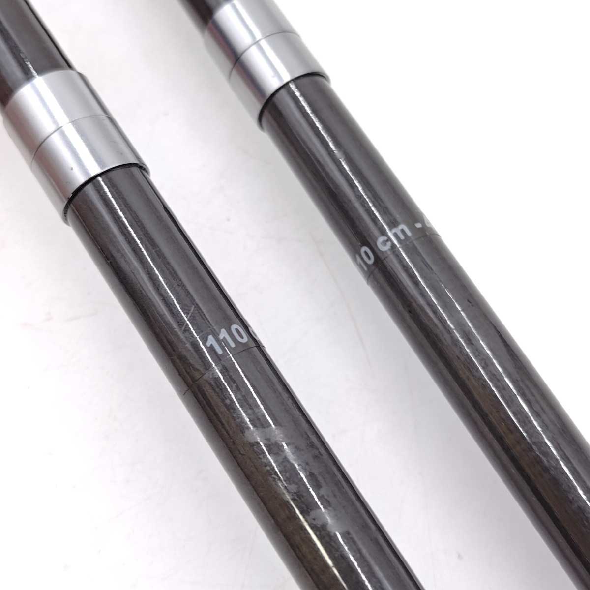 【中古】レキ NWマイクロマジック 110 ノルディックウオーキング トレッキングポール ブラック 1300271 LEKI ステッキ 登山