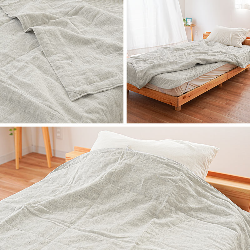 きぎの暮らし 国産 近江麻 肌布団 シングル 140X190cm 側生地 麻100% ロマンス小杉 肌掛け布団 2S-5410-2507-4 きぎの暮らし 国産 近江麻 肌布団 シングル 140X190cm 側生地 麻100% ロマンス小杉 肌掛け布団 2S-5410-2507-4