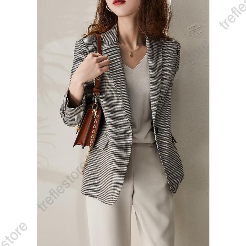 テーラードジャケット レディース 千鳥柄 アウター ジャケット 春秋 カジュアル 着痩せ 通勤 長袖 オフィス 七五三 30代 40代 おしゃれ 春コーデ