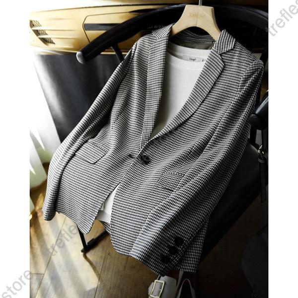テーラードジャケット レディース 千鳥柄 アウター ジャケット 春秋 カジュアル 着痩せ 通勤 長袖 オフィス 七五三 30代 40代 おしゃれ 春コーデ