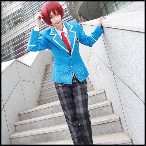 【新品開催 即納】あんさんぶるスターズ! 氷鷹北斗制服 男子女子制服 コスプレ衣装 イベント コスチューム 変装 アイテムセットパーティー
