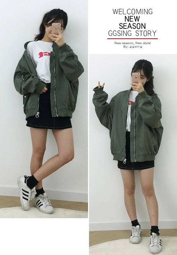 Qoo10] ゴゴシング GOGOSINGフードMA-1ジャケット