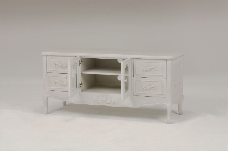 リビングボード おしゃれ 幅120×奥行44.5×高さ56cm アンティークホワイト 白 リビングボード おしゃれ 幅120×奥行44.5×高さ56cm アンティークホワイト 白