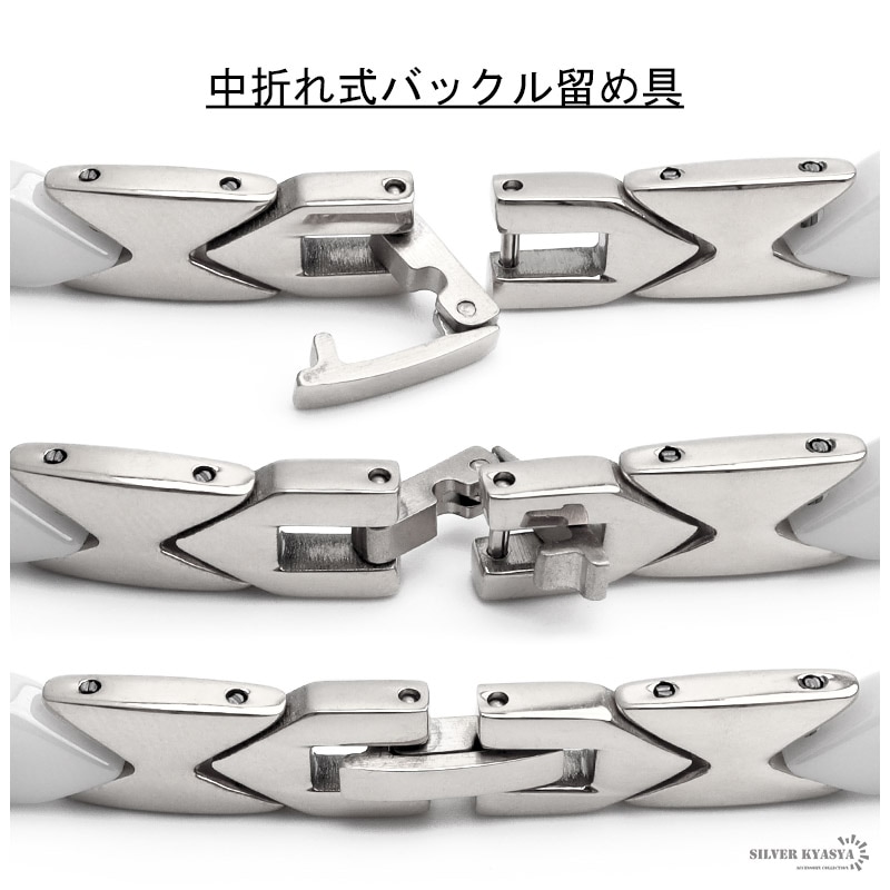 ステンレス 磁気ネックレス [n483-silver]