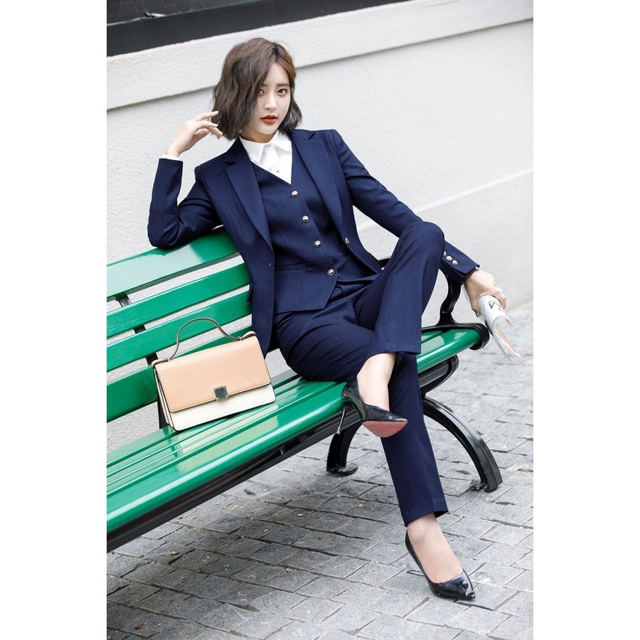 ブレザー スーツ レディース オーバー 長袖 フォーマル スーツ セレモニースーツ 事務服 フォーマ