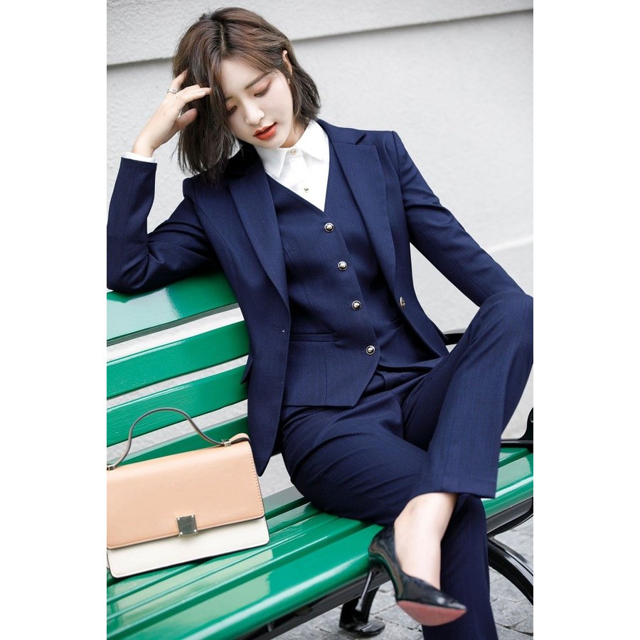 ブレザー スーツ レディース オーバー 長袖 フォーマル スーツ セレモニースーツ 事務服 フォーマ