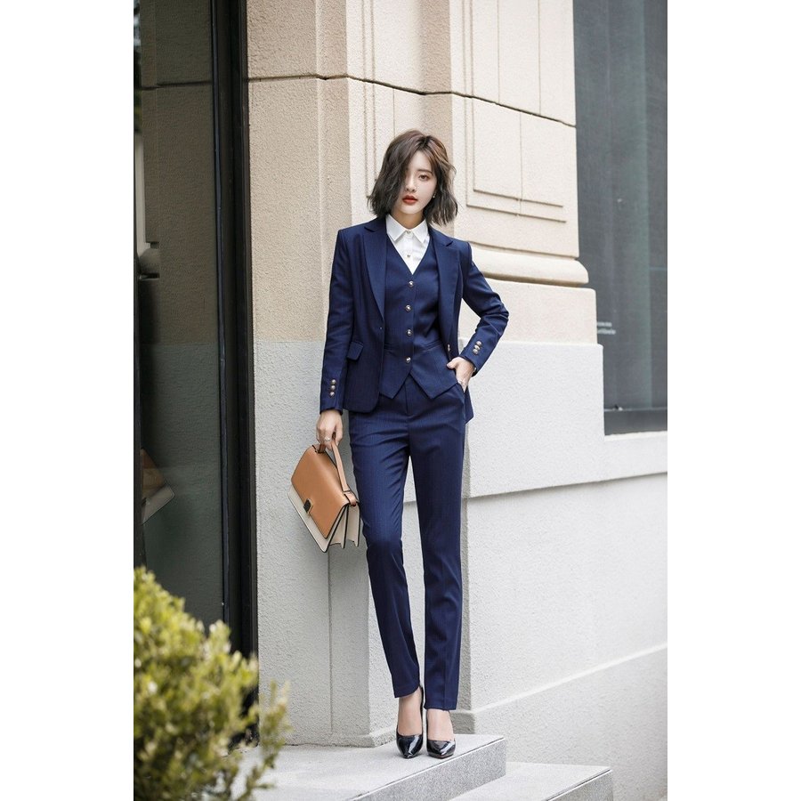 ブレザー スーツ レディース オーバー 長袖 フォーマル スーツ セレモニースーツ 事務服 フォーマ