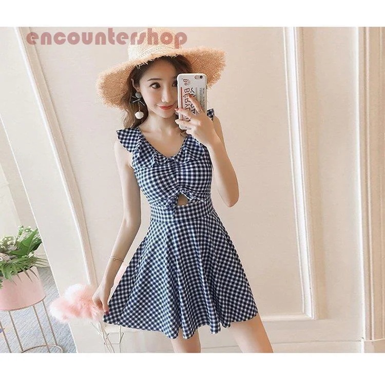 水着 レディース 体型カバー 水着ワンピース型 サロペット水着 半袖 チェック柄Vネック 小胸バンドゥ 40代 オシャレ韓国風 可愛い スイムウェア ママ 水着 レディース 体型カバー 水着ワンピース型 サロペット水着 半袖 チェック柄Vネック 小胸バンドゥ 40代 オシャレ韓国風 可愛い スイムウェア ママ