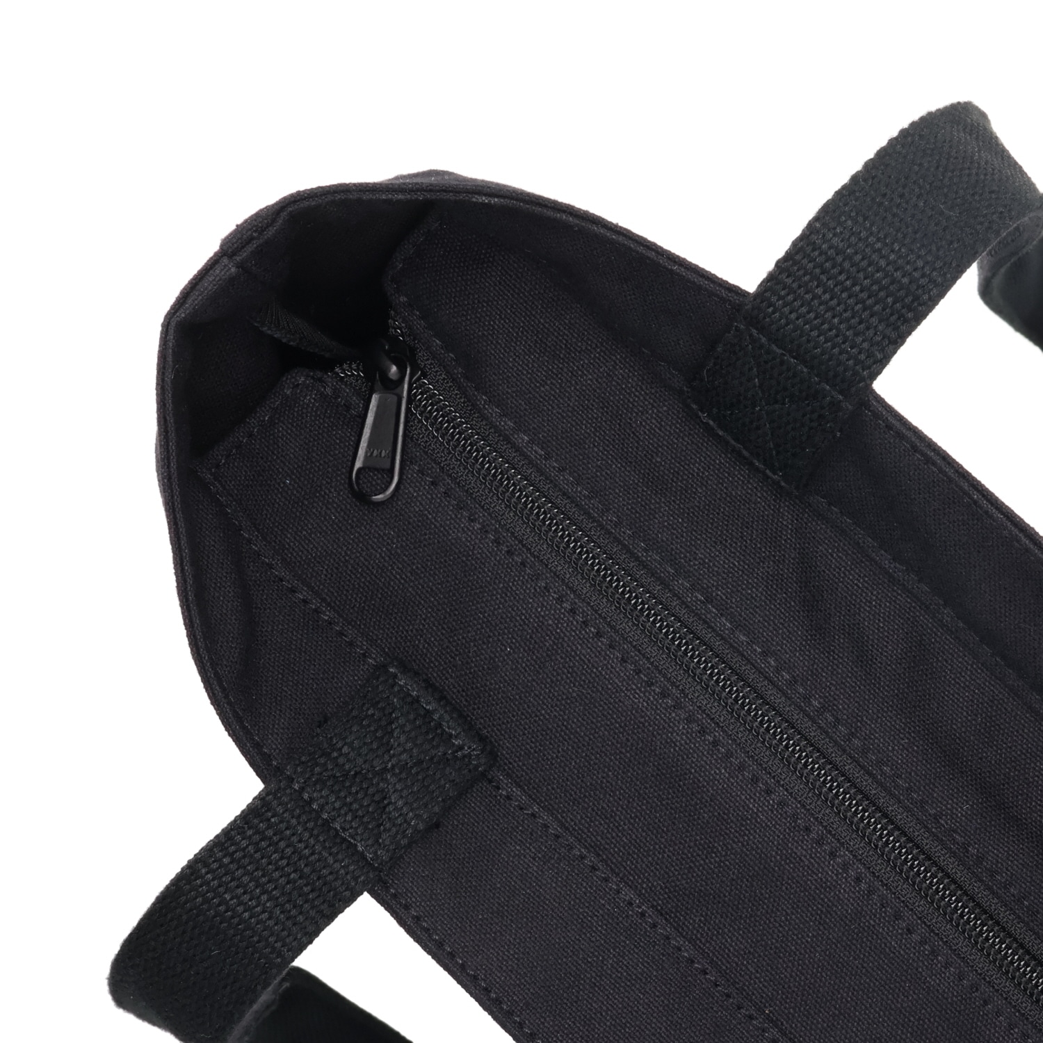 トートバッグ メンズ レディース ファスナー付き コットン 大きめ ブラック ホワイト 黒 白 440-200 トートバッグ メンズ レディース ファスナー付き コットン 大きめ ブラック ホワイト 黒 白 440-200