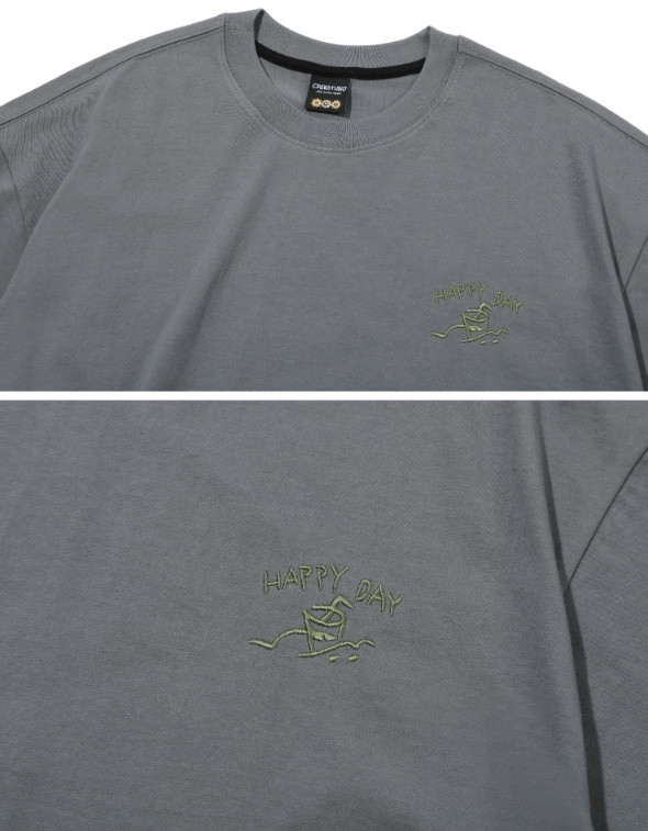 CPGN STUDIO】 Happy Voyage Embroidery Short Sleeve Tee T