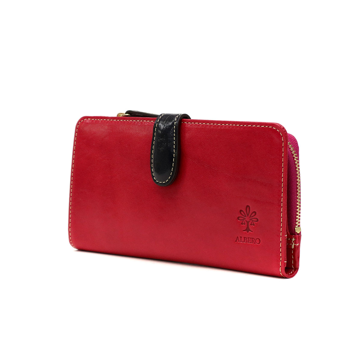 アルベロ 長財布 ALBERO 財布 PIERROT ピエロ 二つ折り 小銭入れ 薄い 薄型 スリム 本革 革 レザー ウォレット おしゃれ かわいい ナチュラル ブランド レディース 6431