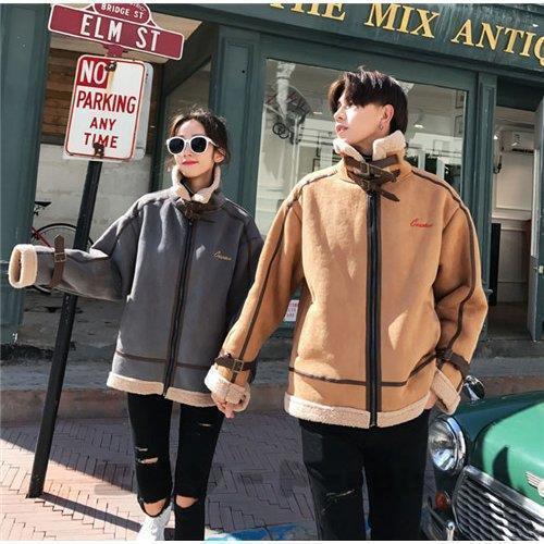 人気商品超目玉 ペアルック アウター 秋冬 ジャケット パーカー ビックシルエット ペアルック カ