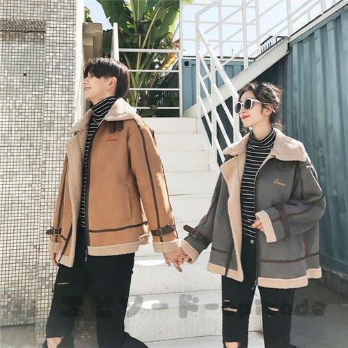 人気商品超目玉 ペアルック アウター 秋冬 ジャケット パーカー ビックシルエット ペアルック カ