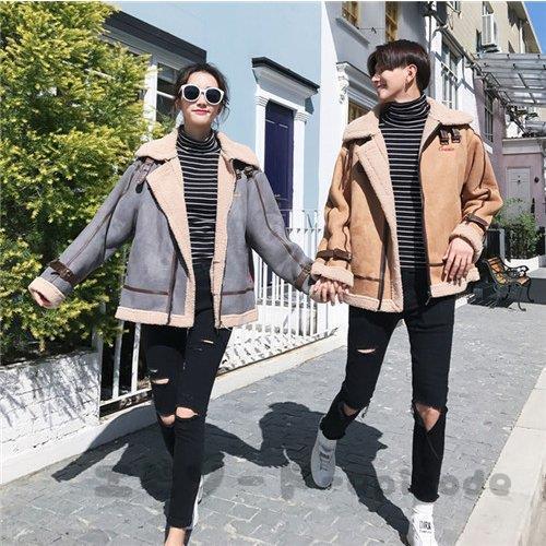 人気商品超目玉 ペアルック アウター 秋冬 ジャケット パーカー ビックシルエット ペアルック カ