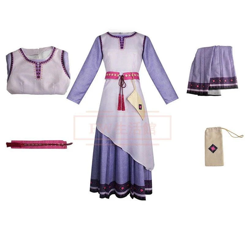 星の願い Asha アサ コスプレ 衣装 コスム 演出服 アニメ ゲーム ハロウィン cos 変装メガ割カラコンサンダル f Yt ハニーズ