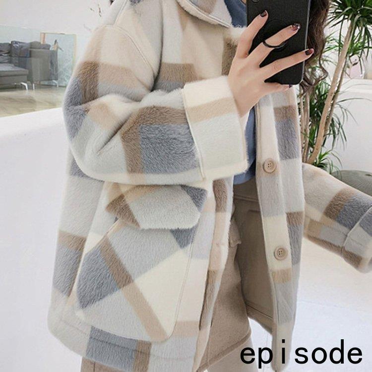 ファーコート ボアコート レディース 冬 40代 新品 エコボアコートジャケット チェック柄 毛皮コートミディアム丈 厚手 モコモコオーバー 暖かいアウター ファーコート ボアコート レディース 冬 40代 新品 エコボアコートジャケット チェック柄 毛皮コートミディアム丈 厚手 モコモコオーバー 暖かいアウター