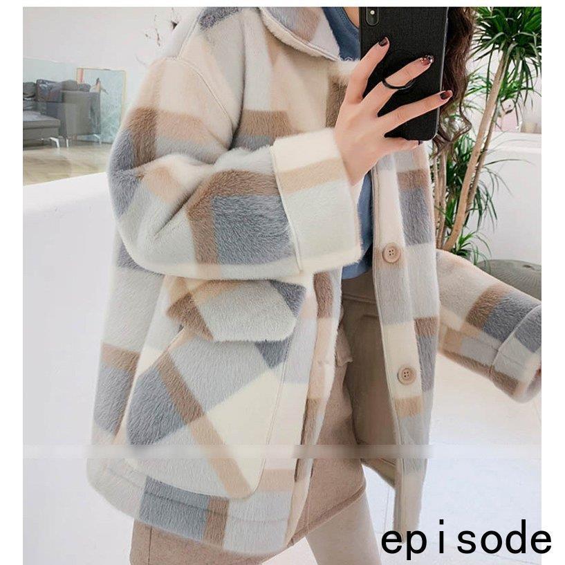 ファーコート ボアコート レディース 冬 40代 新品 エコボアコートジャケット チェック柄 毛皮コートミディアム丈 厚手 モコモコオーバー 暖かいアウター ファーコート ボアコート レディース 冬 40代 新品 エコボアコートジャケット チェック柄 毛皮コートミディアム丈 厚手 モコモコオーバー 暖かいアウター