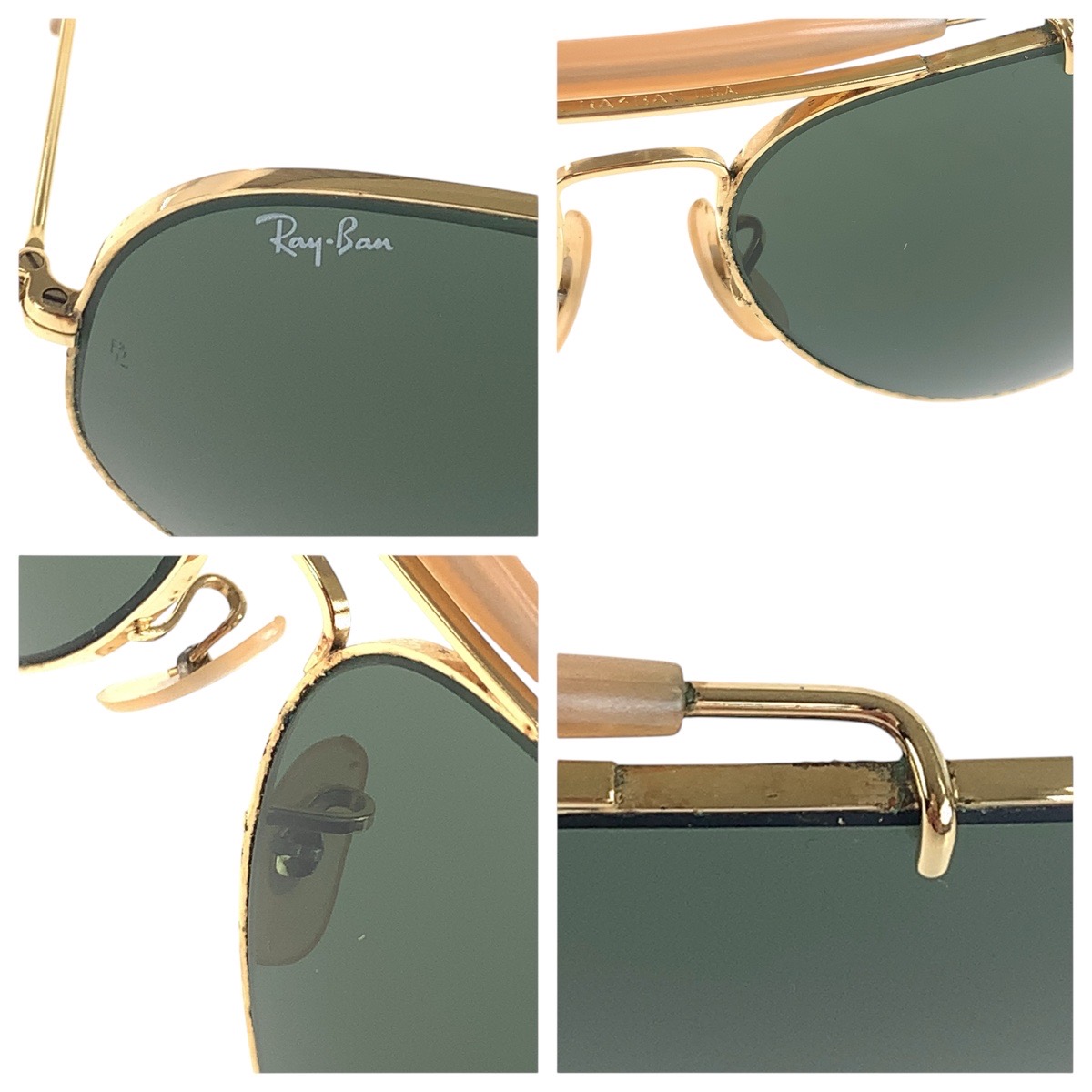 美品 ヴィンテージ B&L RAY-BAN U.S.A カーキ オリーブ ゴールド金具 ガラス/メタル 6214 サングラス メンズ 500255 美品 ヴィンテージ B&L RAY-BAN U.S.A カーキ オリーブ ゴールド金具 ガラス/メタル 6214 サングラス メンズ 500255