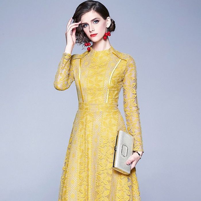 パーティードレス 韓国 おしゃれ お呼ばれ 膝丈 結婚式 二次会 謝恩会 成人式 可愛い 上品 イエロー ブルー エレガント レース ワンピース 長袖 大きいサイズ XS/3L/4L/5L プチプラ パーティードレス 韓国 おしゃれ お呼ばれ 膝丈 結婚式 二次会 謝恩会 成人式 可愛い 上品 イエロー ブルー エレガント レース ワンピース 長袖 大きいサイズ XS/3L/4L/5L プチプラ