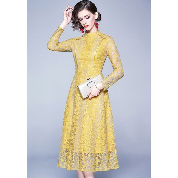 パーティードレス 韓国 おしゃれ お呼ばれ 膝丈 結婚式 二次会 謝恩会 成人式 可愛い 上品 イエロー ブルー エレガント レース ワンピース 長袖 大きいサイズ XS/3L/4L/5L プチプラ パーティードレス 韓国 おしゃれ お呼ばれ 膝丈 結婚式 二次会 謝恩会 成人式 可愛い 上品 イエロー ブルー エレガント レース ワンピース 長袖 大きいサイズ XS/3L/4L/5L プチプラ