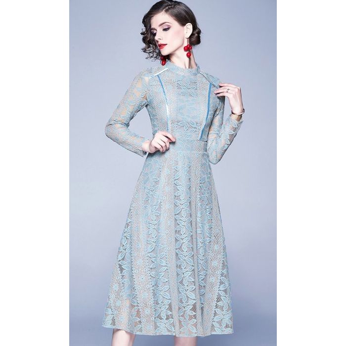 パーティードレス 韓国 おしゃれ お呼ばれ 膝丈 結婚式 二次会 謝恩会 成人式 可愛い 上品 イエロー ブルー エレガント レース ワンピース 長袖 大きいサイズ XS/3L/4L/5L プチプラ パーティードレス 韓国 おしゃれ お呼ばれ 膝丈 結婚式 二次会 謝恩会 成人式 可愛い 上品 イエロー ブルー エレガント レース ワンピース 長袖 大きいサイズ XS/3L/4L/5L プチプラ