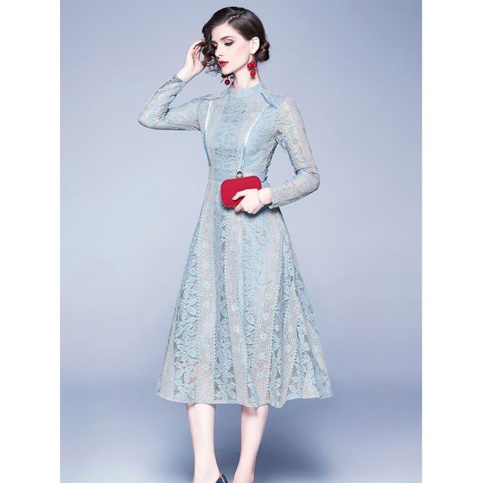 パーティードレス 韓国 おしゃれ お呼ばれ 膝丈 結婚式 二次会 謝恩会 成人式 可愛い 上品 イエロー ブルー エレガント レース ワンピース 長袖 大きいサイズ XS/3L/4L/5L プチプラ パーティードレス 韓国 おしゃれ お呼ばれ 膝丈 結婚式 二次会 謝恩会 成人式 可愛い 上品 イエロー ブルー エレガント レース ワンピース 長袖 大きいサイズ XS/3L/4L/5L プチプラ