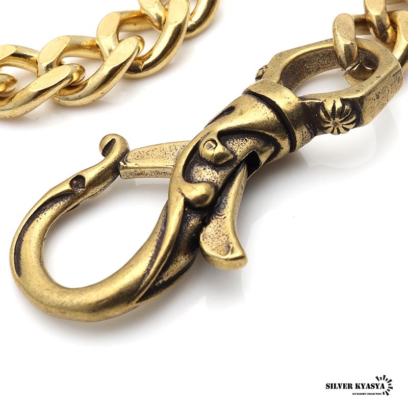 唐草クリップウォレットチェーン ゴールド [wc033]