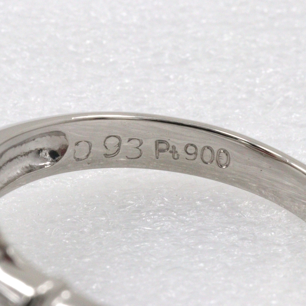 リング・指輪 Pt900プラチナ スタールビー ダイヤモンド 10号 0.93 D0.29 約4.2g レディース 中古品 Aランク