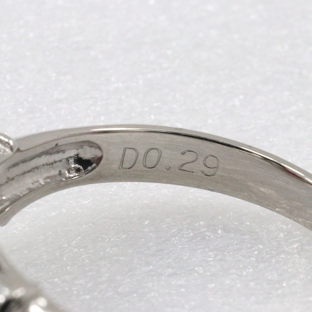 リング・指輪 Pt900プラチナ スタールビー ダイヤモンド 10号 0.93 D0.29 約4.2g レディース 中古品 Aランク