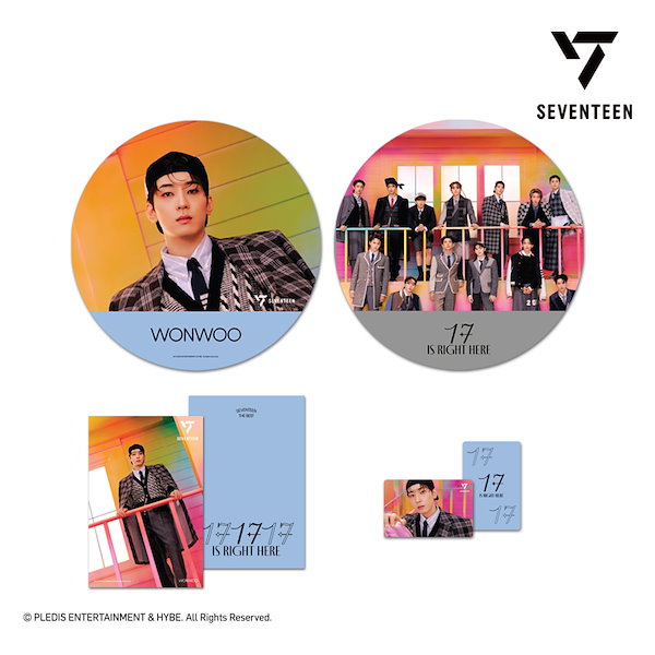 SEVENTEEN ミンギュ RIGHT HERE ランダム 缶バッジ 10点 SEVENTEEN ミンギュ RIGHT HERE ランダム 缶バッジ 10点