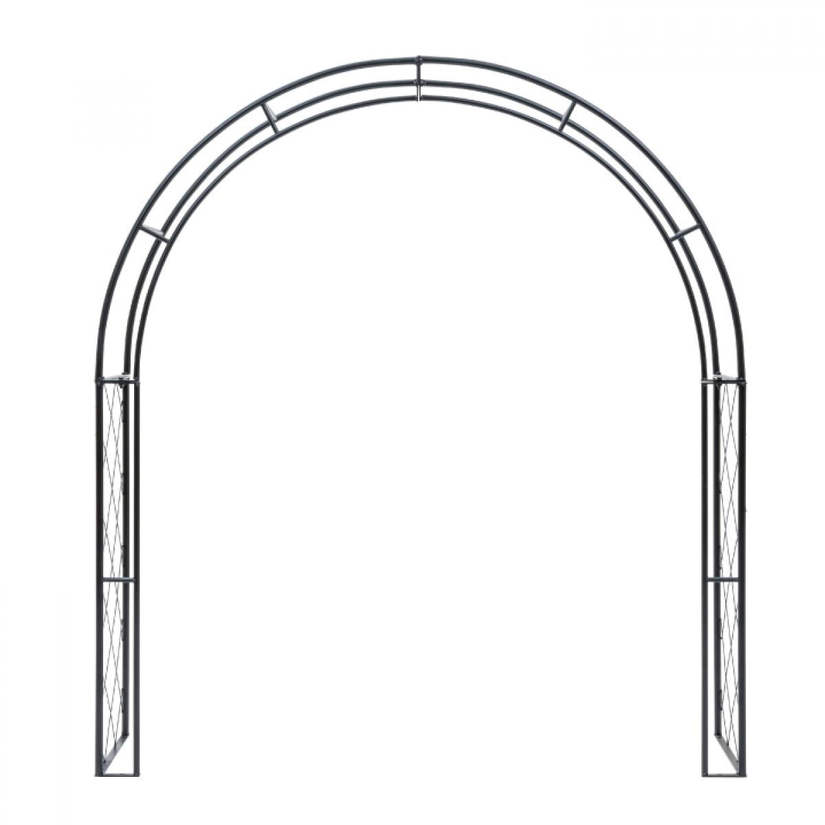 タカショー ベジ菜園アーチ H140cm VGT-AR01 庭園 枠 くぐる つる 薔薇 花 組立式 ガーデン