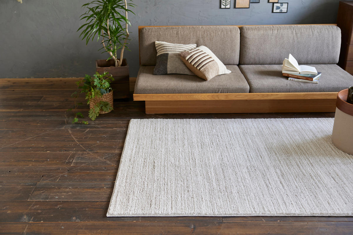 ラグ スミノエ エクリュ 130x190cm 洗える カーペット 絨毯 マット ラグマット 機能ラグ 長方形 1.5畳 防ダニ アレルブロック ホットカーペット対応 床暖対応 すべり止め