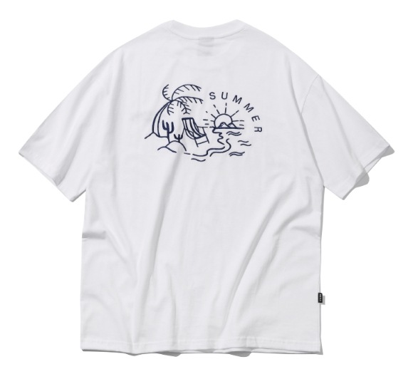 【CPGN STUDIO】23SS★ Wondering Embroidery Short Sleeve Tee CPGN STUDIO】 Summer Ocean Embroidery Short Sleeve Tee T