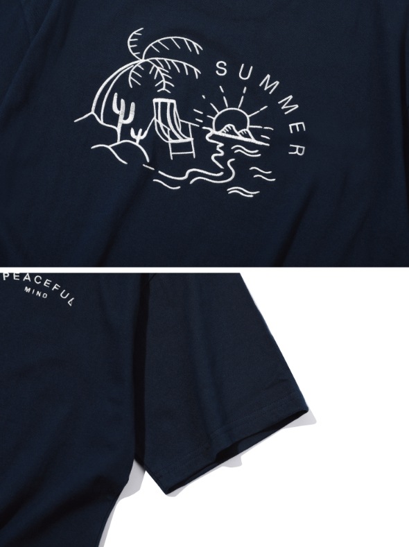 【CPGN STUDIO】23SS★ Summer Ocean Embroidery Short Sleeve T CPGN STUDIO】 Summer Ocean Embroidery Short Sleeve Tee T